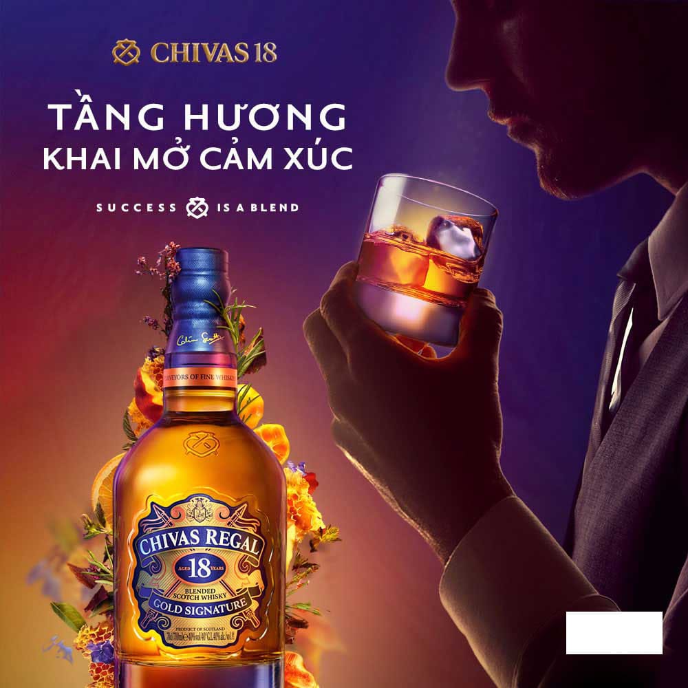 Các tầng hương vị khai mở cảm xúc với Chivas 18 n