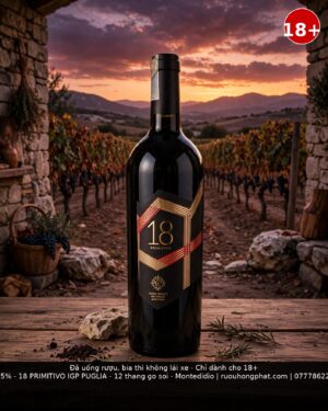 Rượu vang đỏ Ý 18 PRIMITIVO IGP PUGLIA